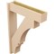 Ekena Millwork 7 1/2-in W x 30-in D x 42-in H Balboa Block Rough Cedar Woodgrain TimberThane Outlooker, Primed Tan OUTUR075X30X42BOA44RCPR - alternate 6